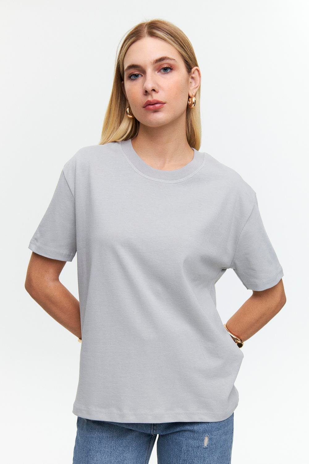 Classic Gray Cotton T-Shirt