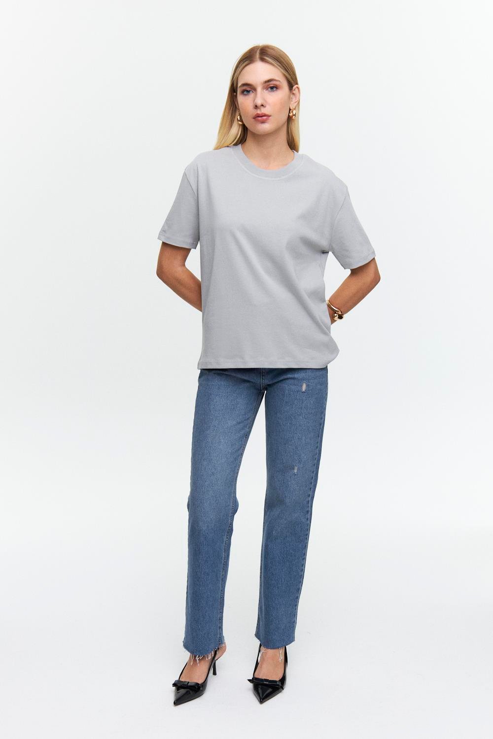 Classic Gray Cotton T-Shirt