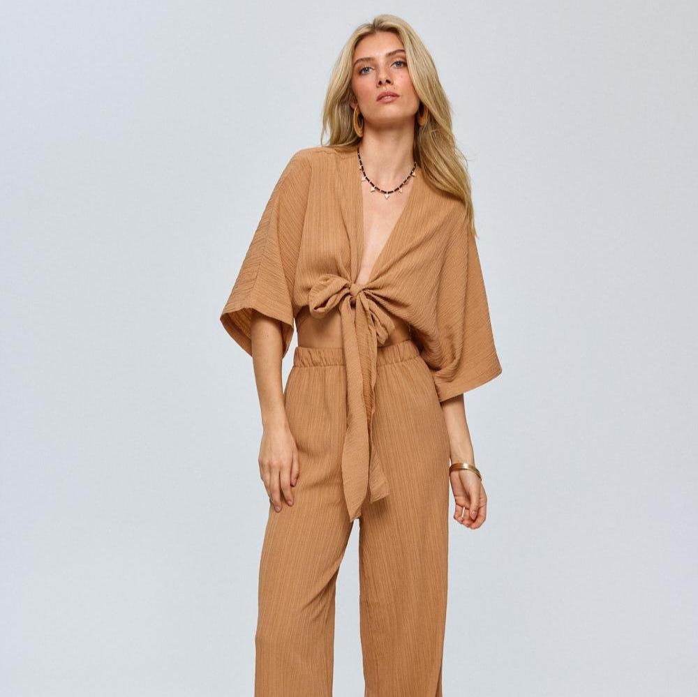 Sahara Breeze Linen Knot Set