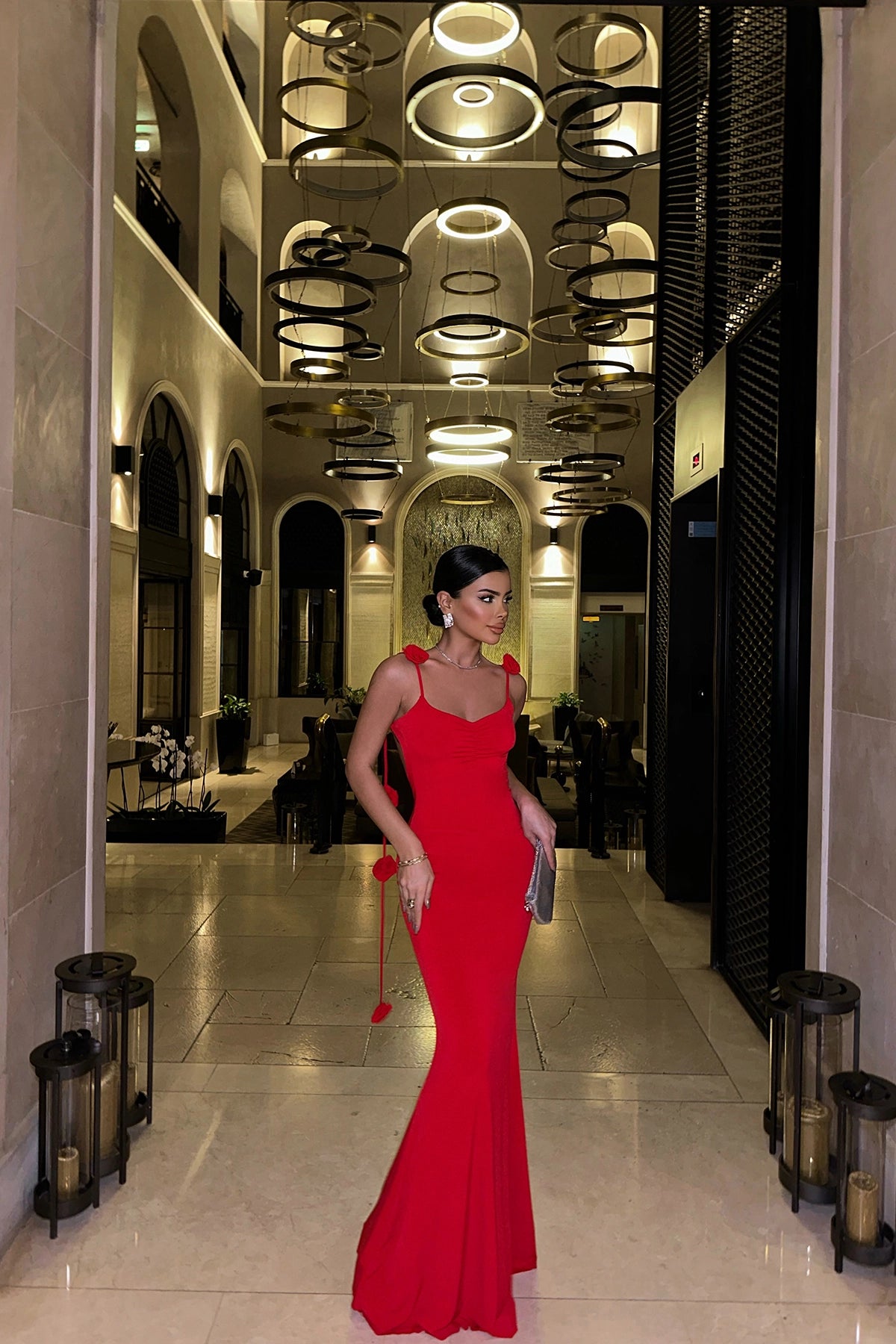 Red Dominican Rose Dress