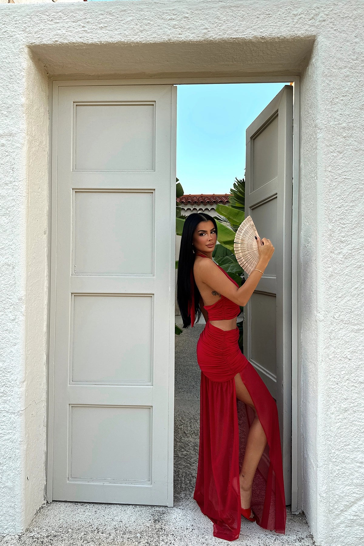 Red Skirt Suit