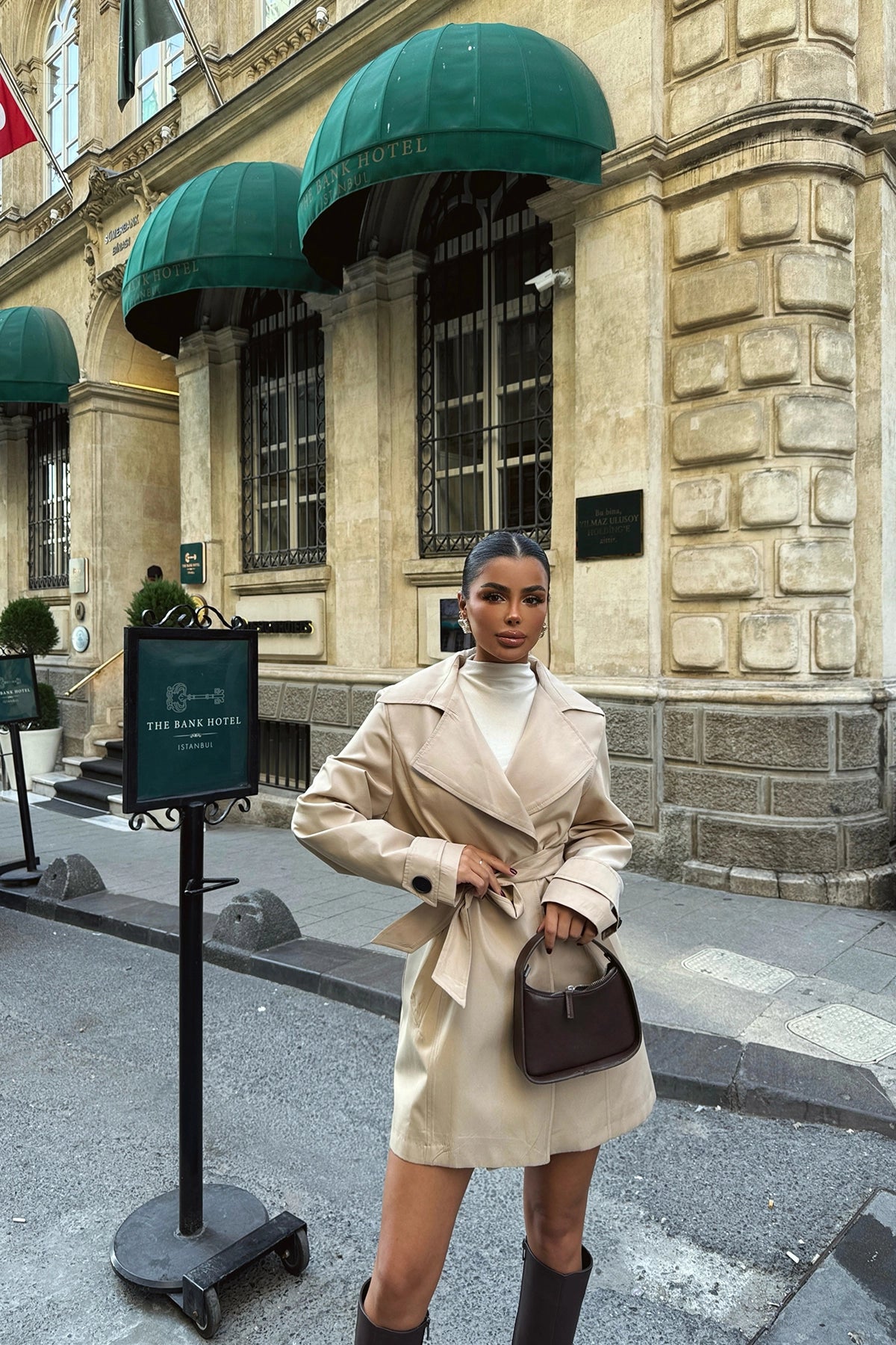 The Parisian Charm Cream Lapel Trench