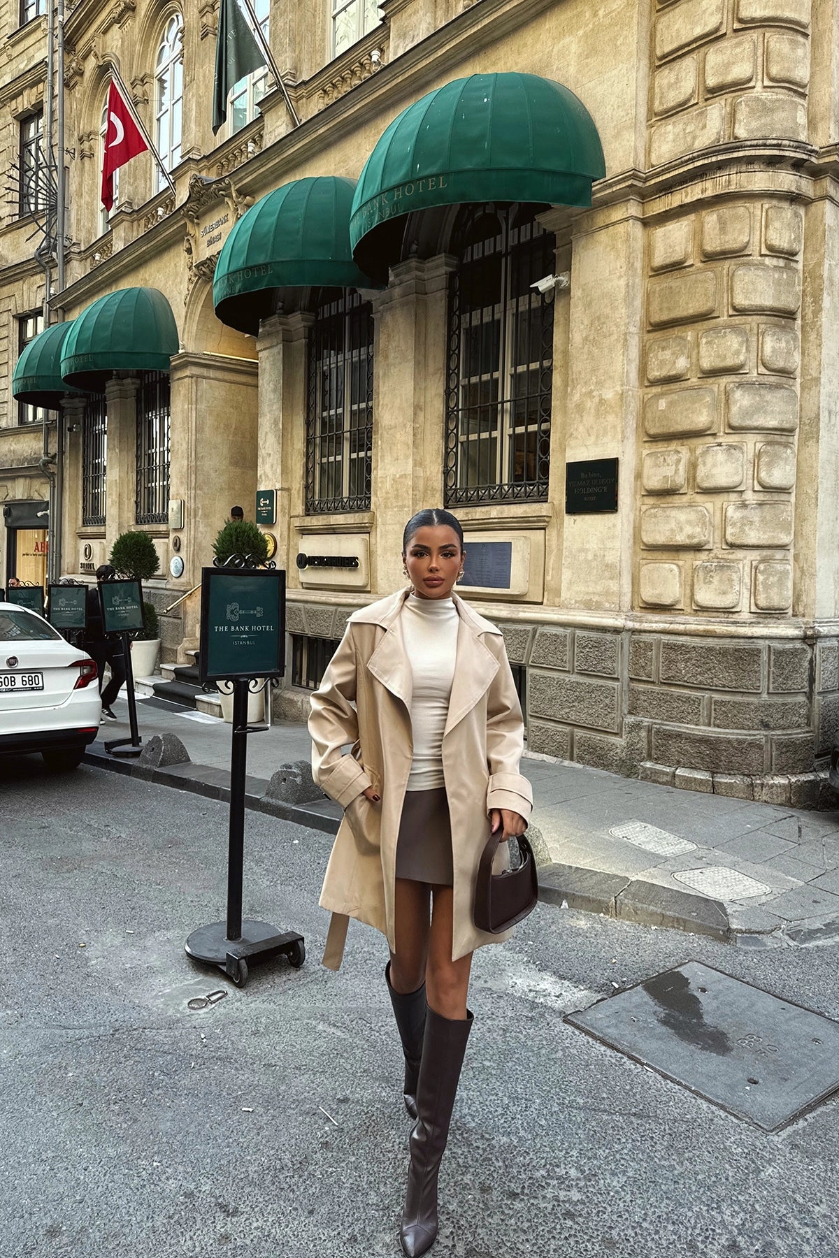 The Parisian Charm Cream Lapel Trench