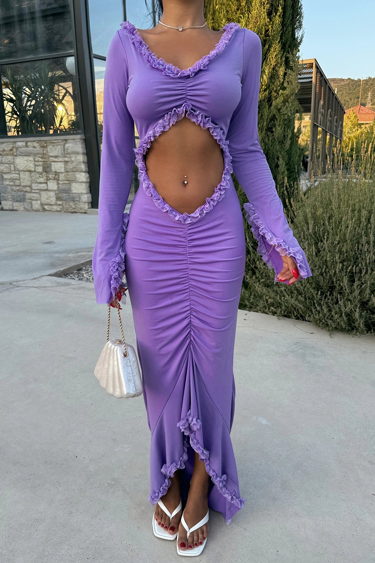 PURPLE LOTTE DRESS