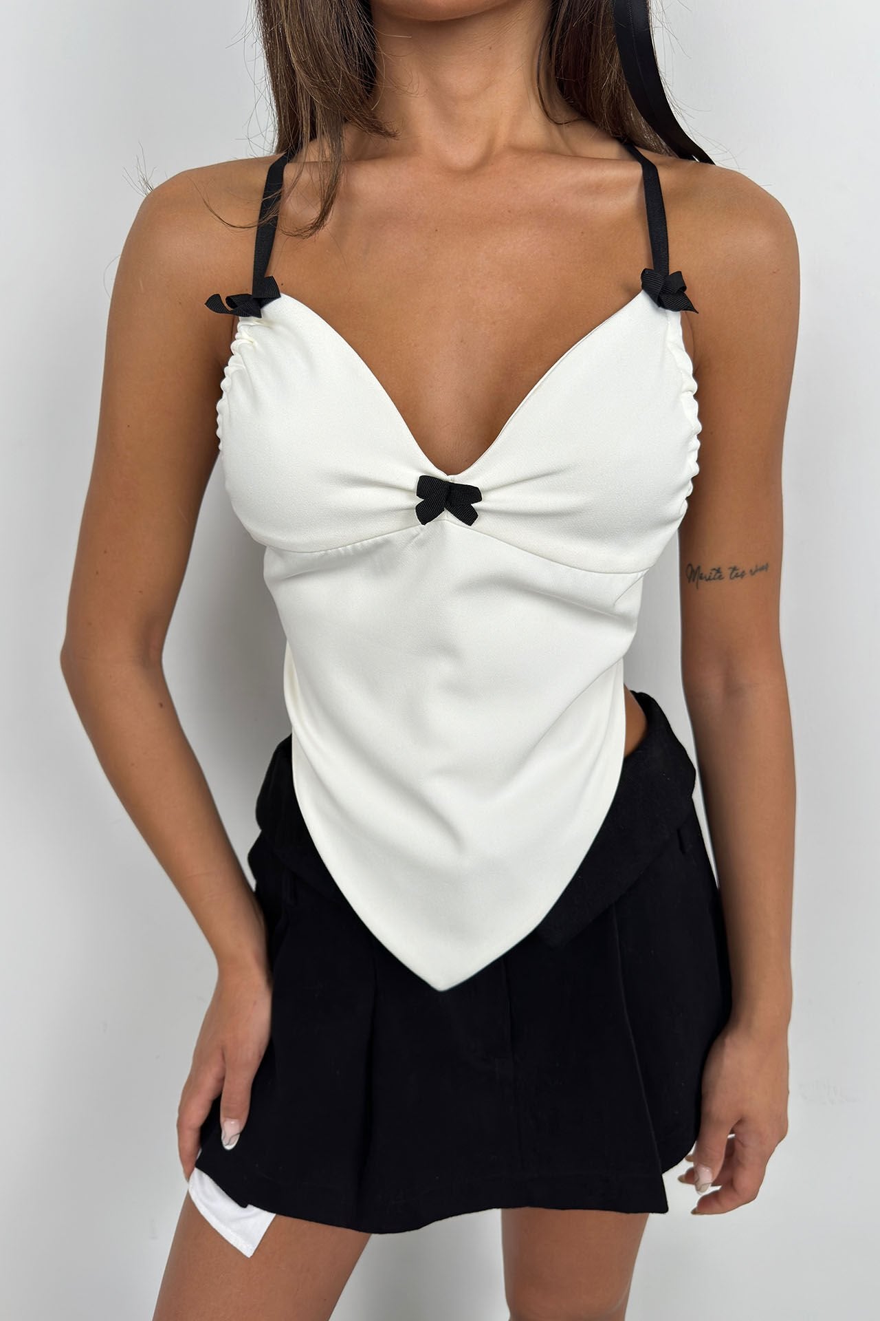 Eloise Ruffle Tie-Back Blouse