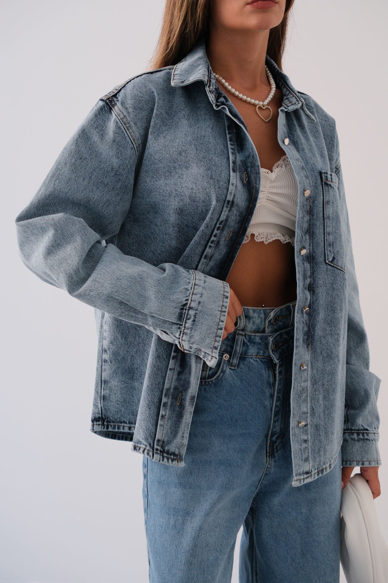 Oversize Denim Vest