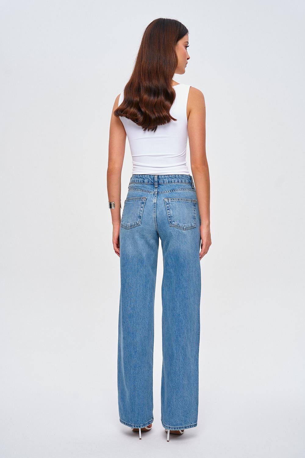 Celestial Embellished Wide-Leg Jeans