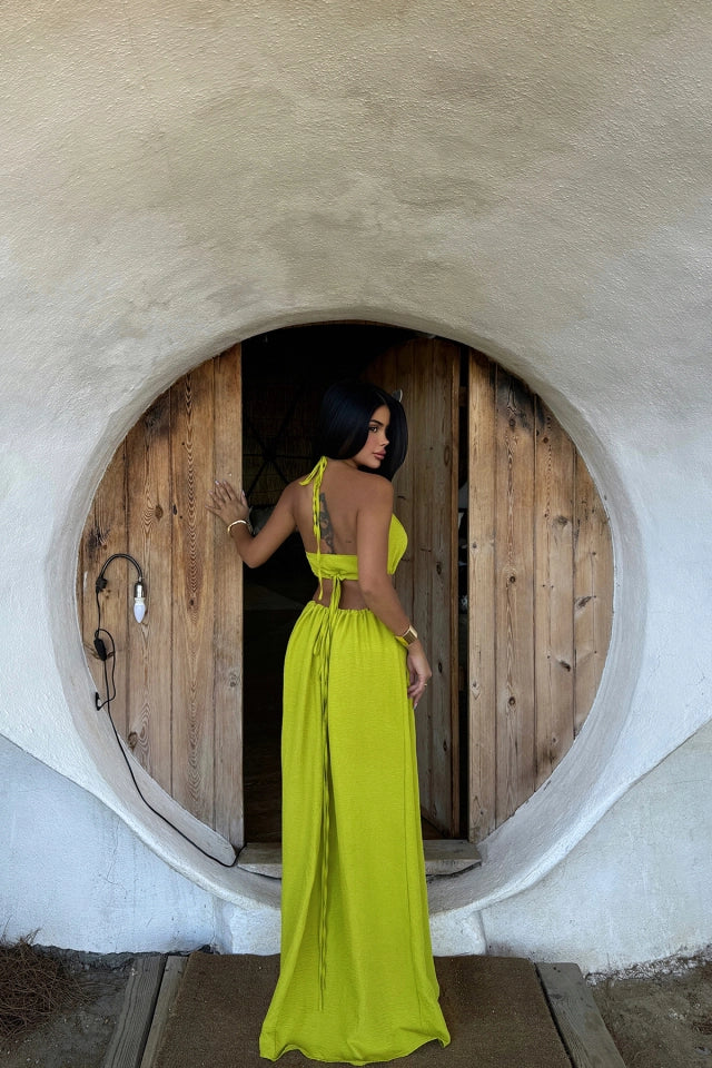 Lime Oasis Two-Piece Set